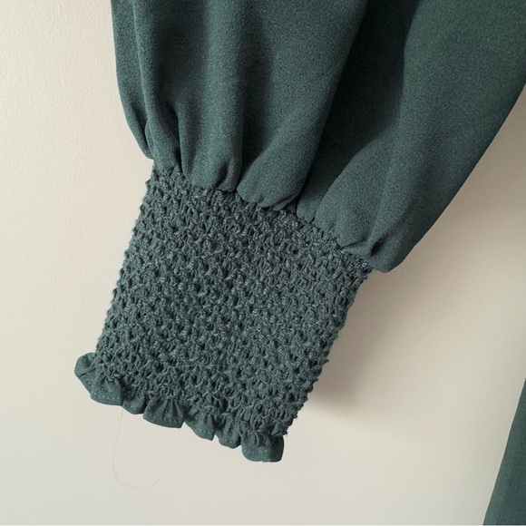 ALI & JAY LONG SLEEVE TURTLENECK SHIFT DRESS EMERALD GREEN SIZE SMALL - Picture 2 of 8